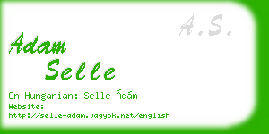 adam selle business card